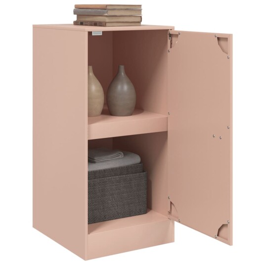 Skjenk rosa 34,5x39x73 cm stål