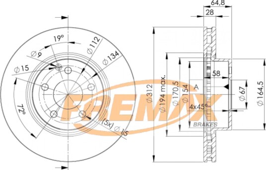 Bremseskive FREMAX BD-0414