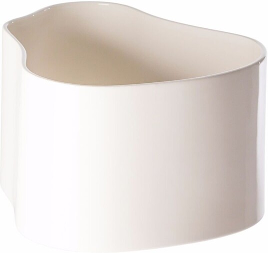 Artek Riihitie Plant Pot Shape A Small White Gloss Krukker Aino Aalto Hvit