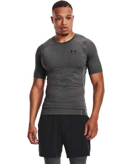 Under Armour HG Armour Comp SS Carbon Heather - XXL