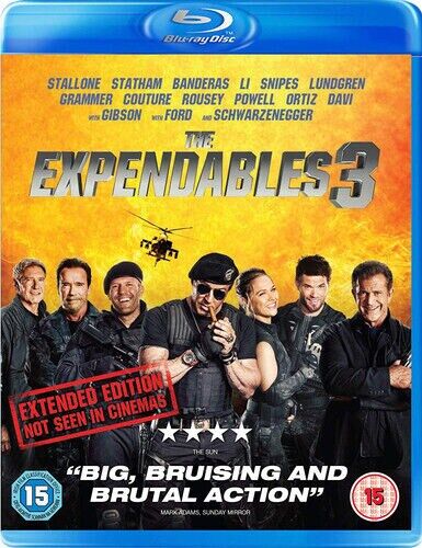 The Expendables 3: Extended Edition Blu-Ray 2014 Sylvester Stallone, Hughes The Expendables 3: Extended Edition Blu-Ray 2014 Sylvester Stallone, Hughes