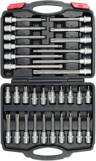 Yato Pipesett Torx Med Skralle 32 Deler 1/2" Yato Pipesett Torx Med Skralle 32 Deler 1/2"