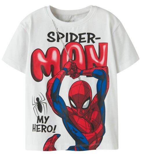 Name It Nmmmarvin Spider Ss Nreg Top Noos Mar White 110 Name It Nmmmarvin Spider Ss Nreg Top Noos Mar White 110