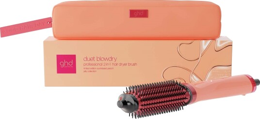 ghd Duet Blowdry Limited Edition Hair Dryer Brush in Sun Kissed Peach