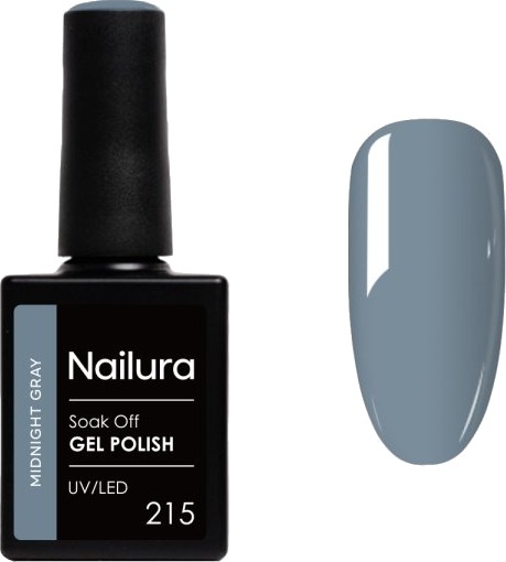 Nailura Gelpolish 215 – Midnight Gray – 10 ml