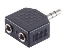 MICROCONNECT Adapter 3.5mm - 2x3.5mm M-F