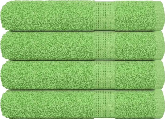 vidaXL Håndklær FROGN 4 stk eplegrønn 100x200 cm 360 gsm vidaXL Håndklær FROGN 4 stk eplegrønn 100x200 cm 360 gsm