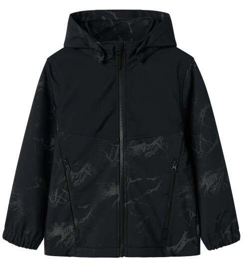 Name it kids - Jakke nkmAlfa08 Softshell - Svart