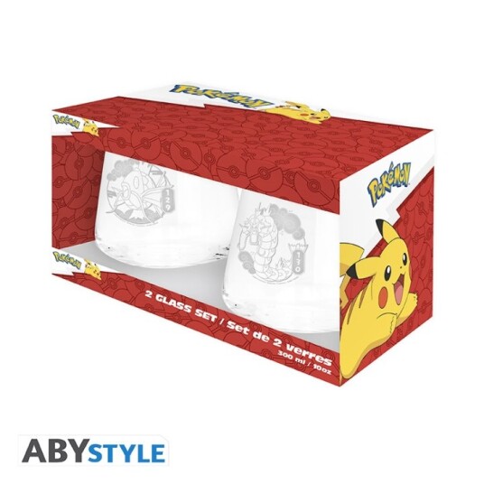 Abysse Pokémon Glass Sett Magikarp & Gyarados 30cl