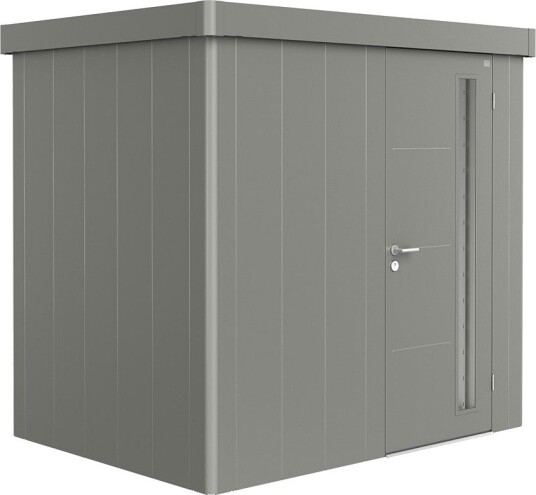 BIOHORT REDSKAPSBOD NEO 1B STD. DØR KVARTSGRÅ METALLIC