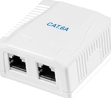 Logilink Cat.6A Surface Mounted Box 2 X Rj45 Shielded