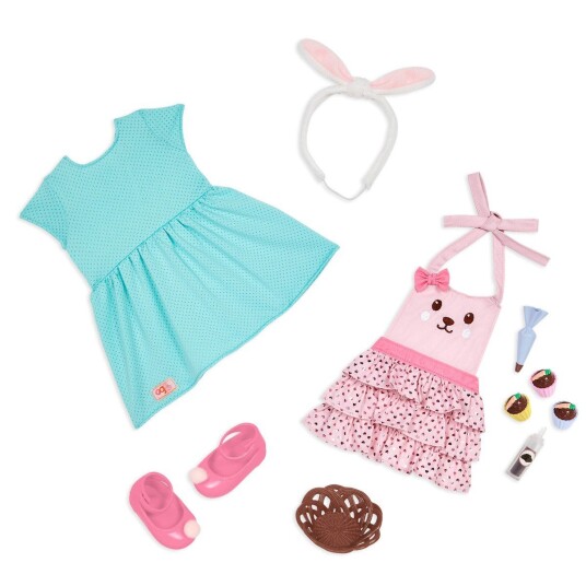 Our Generation Deluxe Doll Clothes Rabbit Apron 730489