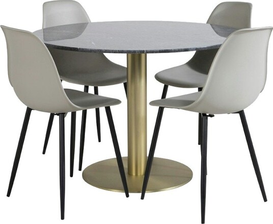 Venture Home Spisegruppe Venture Home Estelle med 4 Pop Stoler GR20447