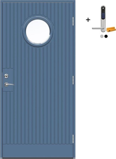 Ytterdør Swedoor Advance-Line Nordic Geilo med Yale Doorman Classic Home
