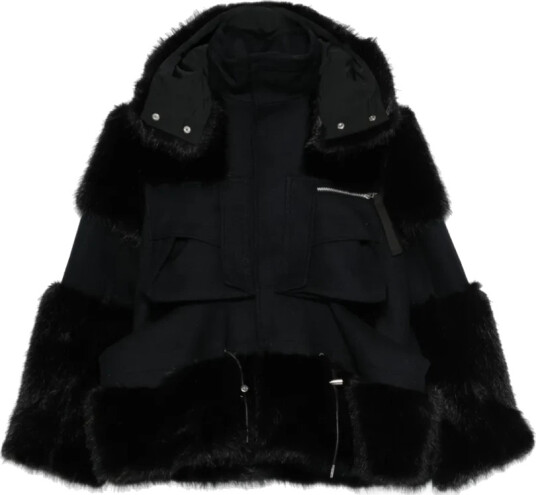 Sacai Dame Jakker Svart S, Sacai Dame Jakker Svart S,