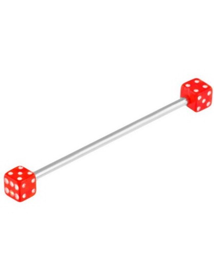 Lucky Red Dice Industrial Barbel 1.6 x 34 mm