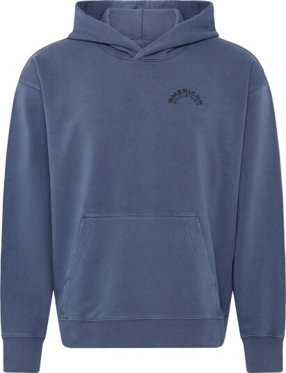 American Eagle 2270 French Terry Gd Graphic Hood Blue M