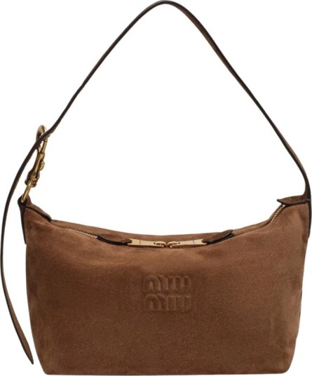 Miu Miu Dame Vesker Brun ONE SIZE,