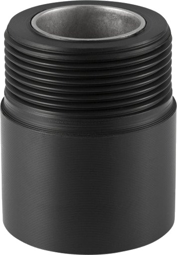 Geberit 50 mm x 1,1/4" Adapter Utvendig Gjenget PEH Sort for Hydraulikk