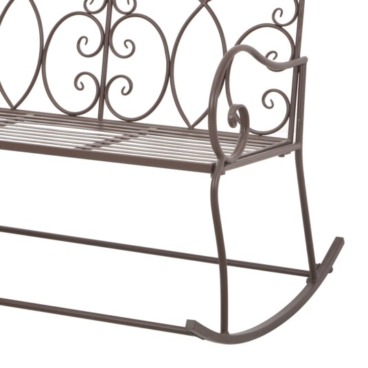 vidaXL Hagebenk 104 cm jern antikk brun vidaXL Hagebenk 104 cm jern antikk brun