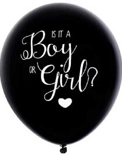 Is It A Boy Or Girl? 46 cm Ballong med Konfetti til Jente Gender Reveal