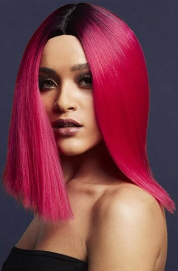 Fever Kylie Wig Two Toned Blend Magenta Pink
