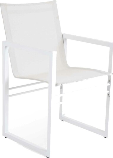 Brafab Brafab Vevi Spisestol Hvit/Aluminium Brafab Brafab Vevi Spisestol Hvit/Aluminium