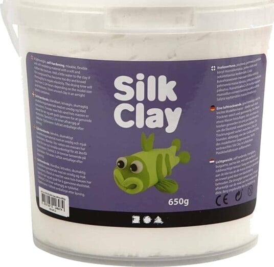 Silk Clay® 650 g hvit