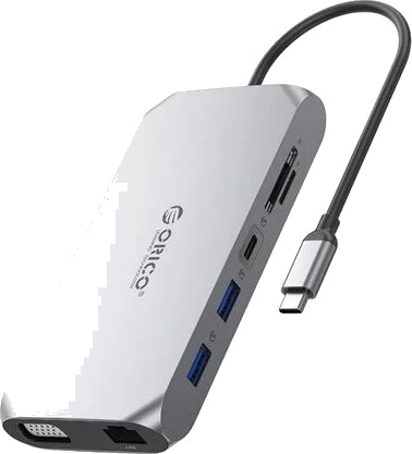 ORICO XCR-X22 12-i-1 USB-C USB 3.1 grå XCR-X22-GY-BP