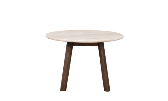 Rowico Home TARANSAY Sofabord Beige Travertin/Brun Eik