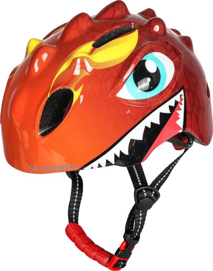 Wozinsky Dragon Barnesykkelhjelm - Str. S, 50-54 cm - R??d