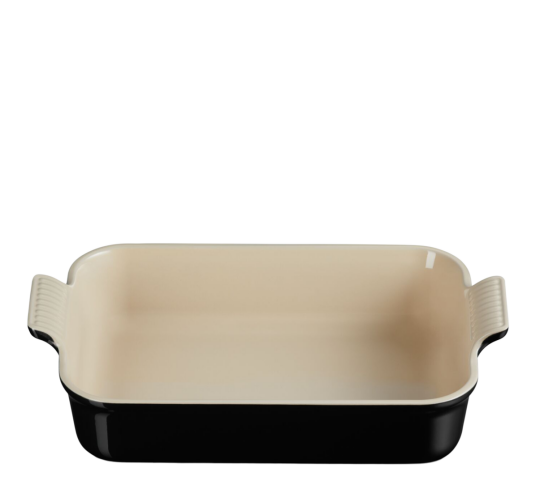 Le Creuset Heritage rektangulært fat 32x24 cm black Le Creuset Heritage rektangulært fat 32x24 cm black
