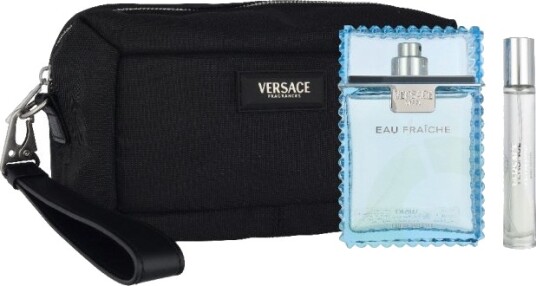 Versace Eau Fraiche Gavesett med 100 ml Eau de Toilette og 10 ml Reisespray i Svart Veske