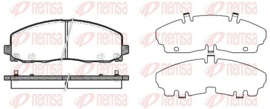 Bremseklosser REMSA 1484.04