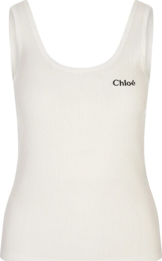 Chloé Dame Topper Hvit L, Chloé Dame Topper Hvit L,