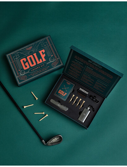 Gentlemen"s Hardware Golf Lovers Kit   Orange   ONE SIZE