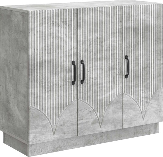 Serviesskap Betonggrå 89 x 34,5 x 77 cm Konstruert tre Serviesskap Betonggrå 89 x 34,5 x 77 cm Konstruert tre