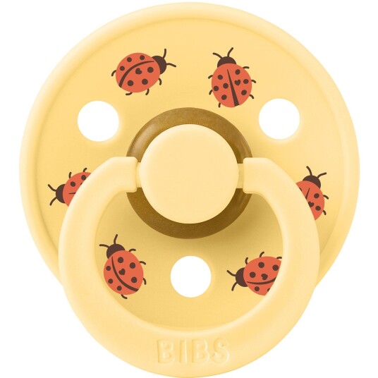 Bibs Pale Butter Smokk Studio Colour Ladybug Friends Latex Size 1