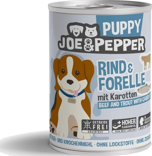 Joe & Pepper våtfôr Valp Våtfôr til & Ørret Storfe 400 g