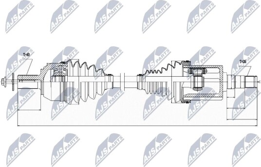 Nty Drivaksel NTY NPW VV 022 Nty Drivaksel NTY NPW VV 022