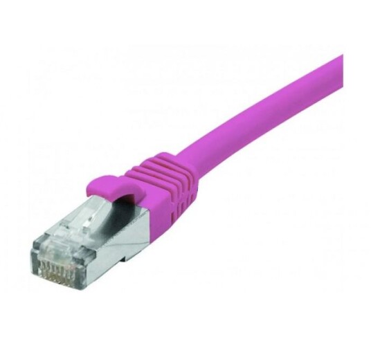 EXC Patch Cord RJ45 CAT.6 F/UTP LSZH (Halogenfri) Copper Snagless Pink 1m EXC Patch Cord RJ45 CAT.6 F/UTP LSZH (Halogenfri) Copper Snagless Pink 1m