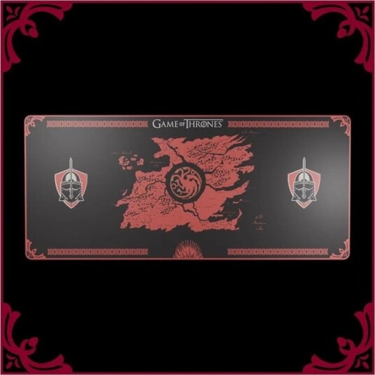 Lexip Game Of Thrones Gaming Pad Svart Rød