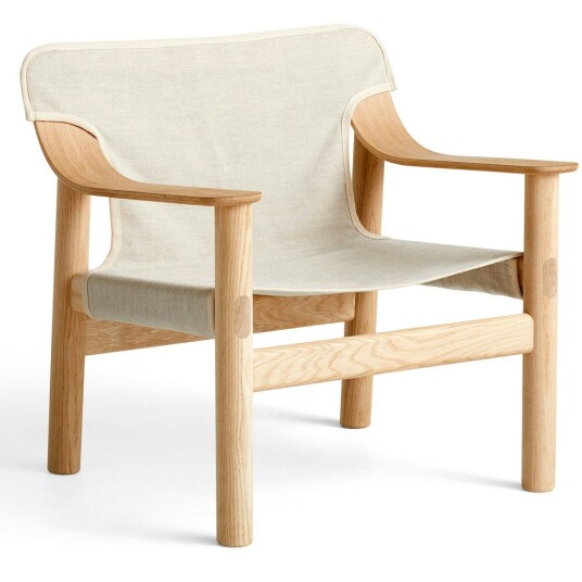 Hay Bernard Lounge Chair Water based Lacquered Oak/Raw Canvas Hay Bernard Lounge Chair Water based Lacquered Oak/Raw Canvas