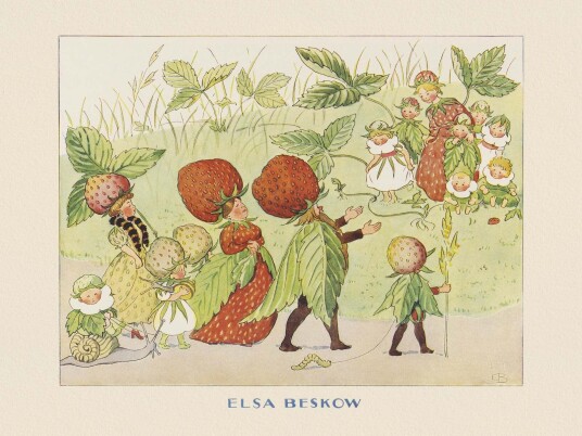 Poster Elsa Beskow Illustrasjon