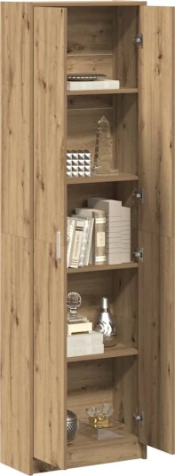 Garderobeskap artisan eik 55 x 25 x 189 cm Konstruert tre