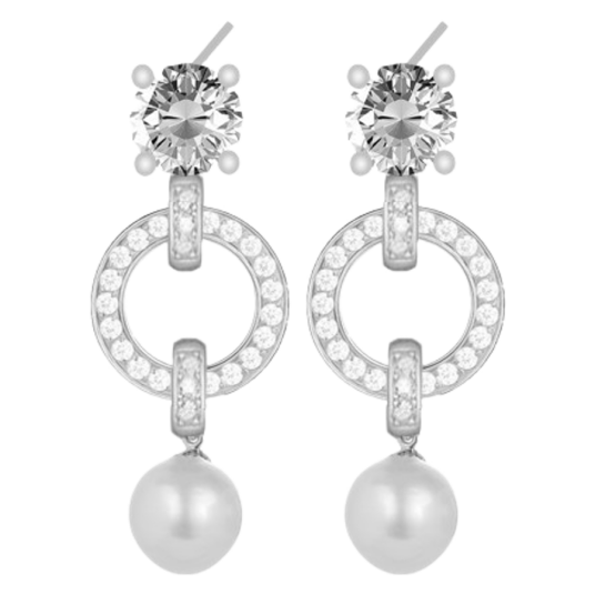 Snö Of Sweden Callie Pearl Ear Silver White Onesize Snö Of Sweden Callie Pearl Ear Silver White Onesize