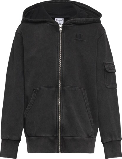 Champion Hooded Full Zip Sweatshirt Black 126 131