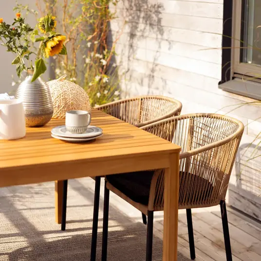 Brafab Delta stol Svart / Natural Wicker/ Teddy Black Brafab Delta stol Svart / Natural Wicker/ Teddy Black