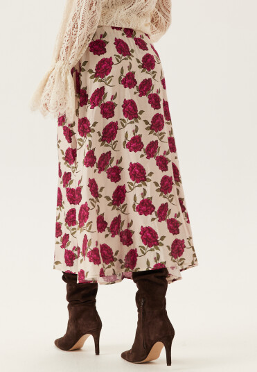 Emelie Olson X Bubbleroom Printed Midi Skirt