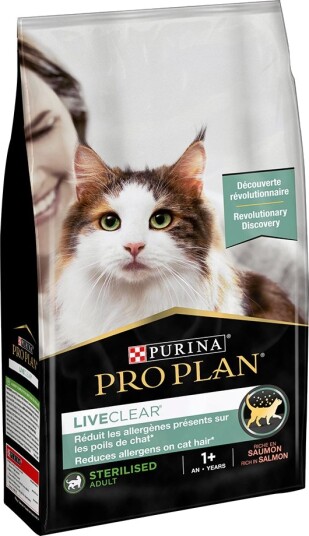 Purina Pro Plan Liveclear Sterilised Adult Laks 2 X 1.4 kg